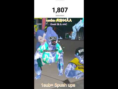 1 sub= 5 push ups/ fan codes!