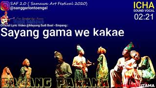 Lagu Sumbawa Batang Parana ICHA  Lyric Video