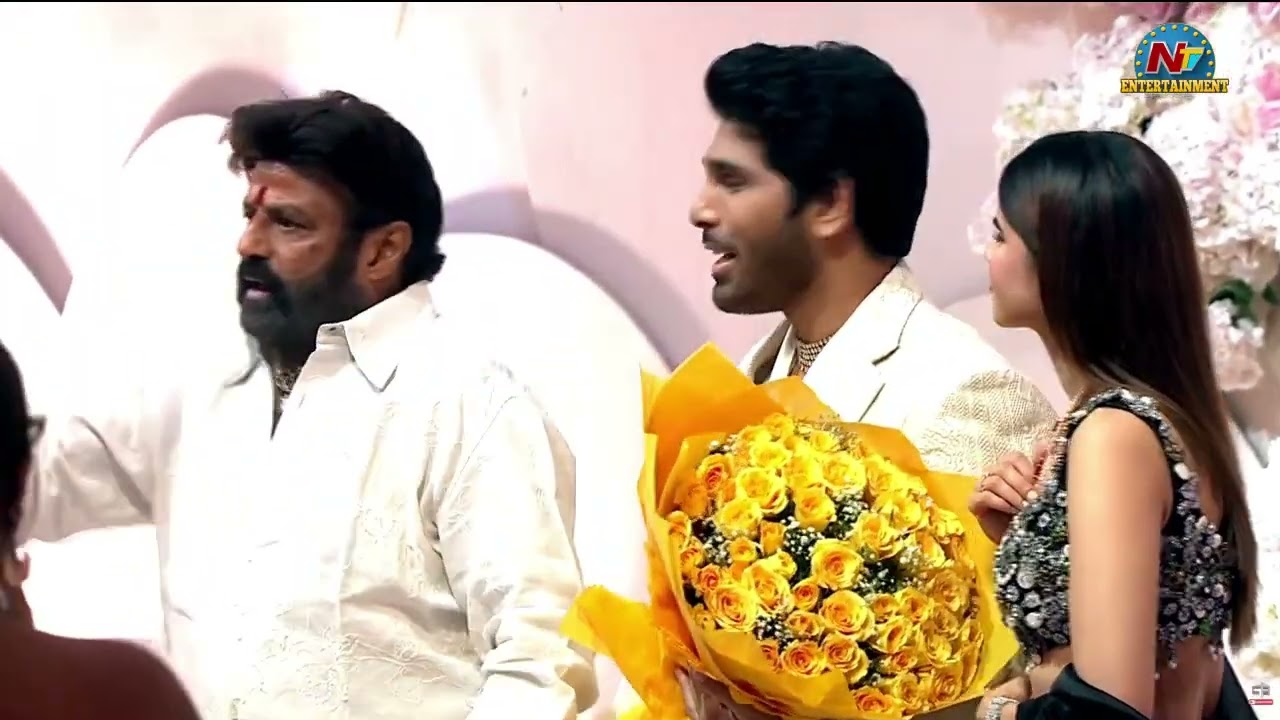 Balakrishna at Allu Sirish & Nayanika’s Pre-wedding Reception | NTV ENT