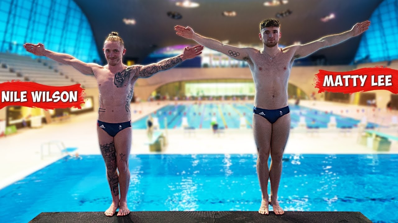 Play: Nile Wilson tries synchronised diving