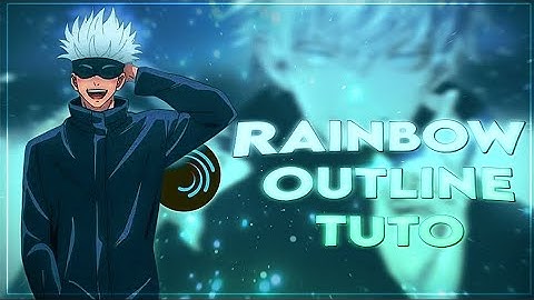 Rainbow outline | Tutorial [Alight motion]