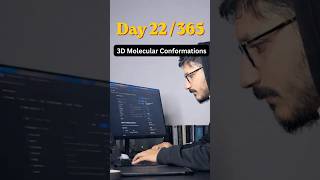Day 22/365 of Learning AI: 3D Molecular Conformers #ai #coding #chemistry