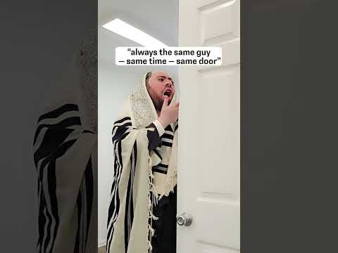 always the same guy - same time - same door -