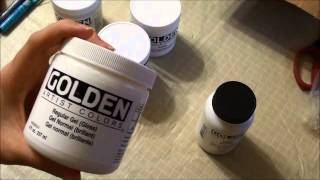 How to use Golden Gels Molding Pastes and Matte Medium