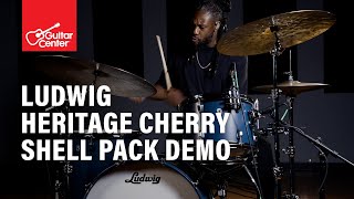 Ludwig USA Heritage Cherry 3-Piece Fab Shell Pack & Snare Drum | Demo and Overview