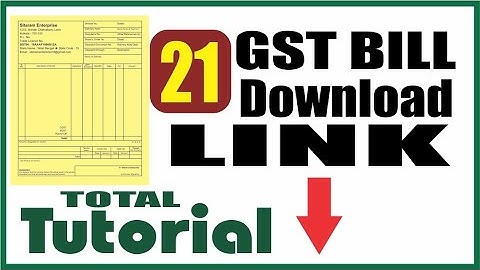 GST Bill  Tutorial in Coreldraw X7 & 21 Editable GST BILL Download Link