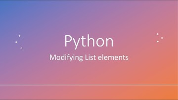 Python modifying list elements