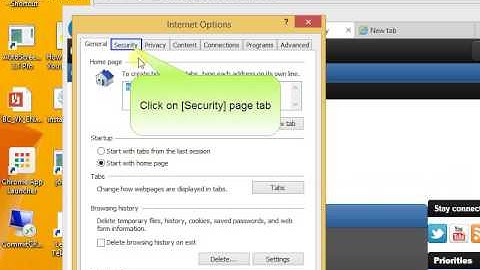 how to add web site to trusted sites in Windows 8 and 8.1