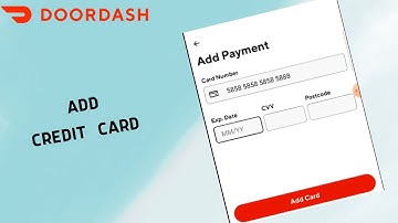 How to Add credit card in DoorDash Account