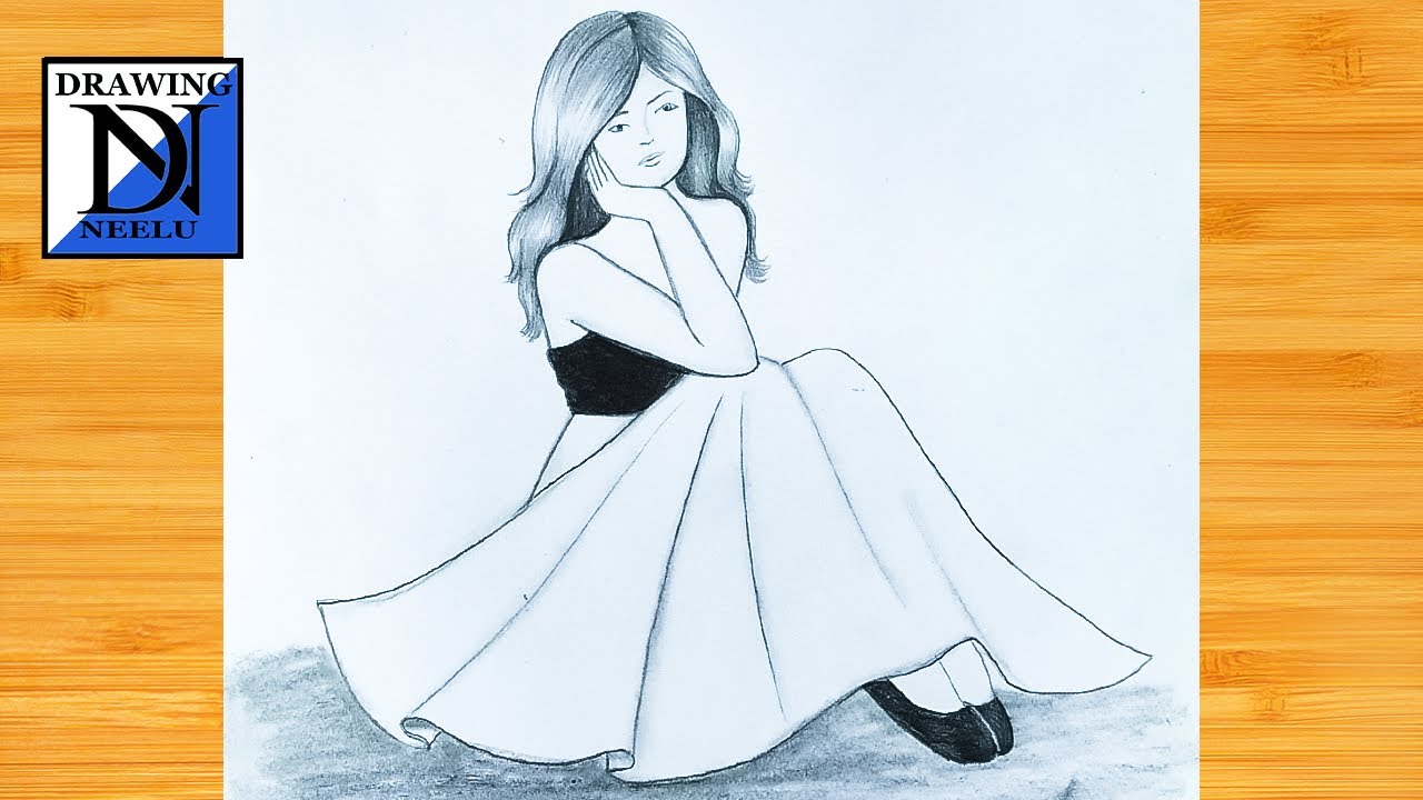 Easy Way To Draw Heart Broken Sad Girl Step By Step Beginner Drawing Pencil Drawing Tutorial Youtube