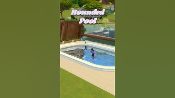 Round/Curved Pools | Sims 4 | No CC | Build Tips #sims4 #shortswithcamilla