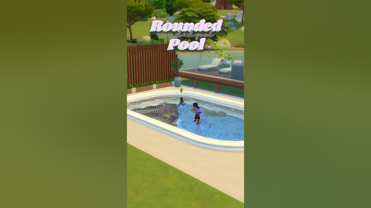 Round/Curved Pools Sims 4 No CC Build Tips sims4 