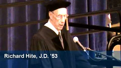 Commencement Address by Richard Hite - Washburn La...