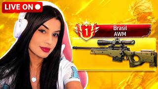 🔴LIVE ON! PEGANDO TOP DO BRASIL NA RANK!!!💗FREE FIRE AO VIVO💗ANNE VIESI💗