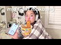 MIDNIGHT MUKBANG ep.1: Cooking Korean convenience store food at 1am