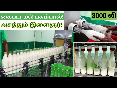 கிராமங்களிலிருந்து நேரடியாக சென்னைக்கு | தினம் 3000 லி பால் அனுப்பும் இளைஞர்! - UzhavarBumi Milk