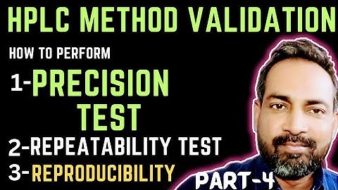 hplc method validation parameters | precision test | part-4 | hindi
