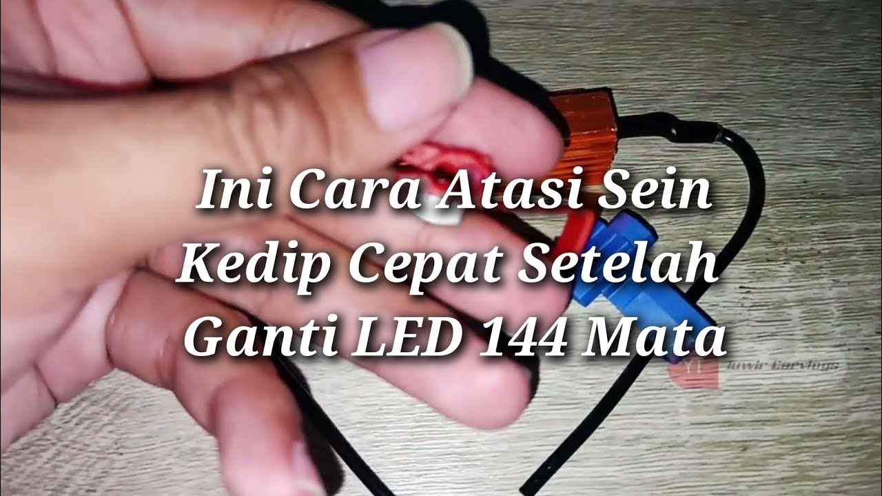 Trik atasi LED kedip cepat step by step
