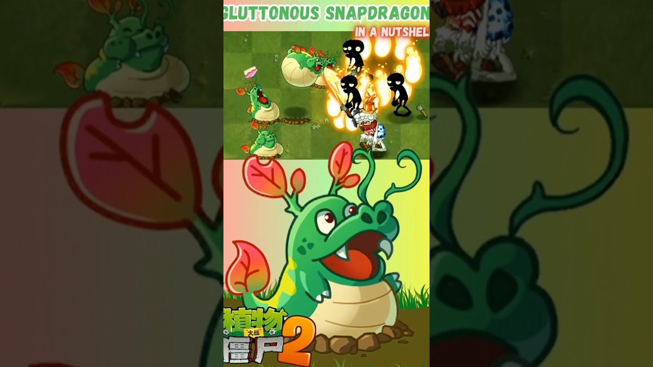 Странное растение в китайской Plants vs. Zombies 2