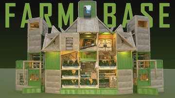 I Designed the ULTIMATE Defendable 3X3 Farm Base | Cloth Berries & Tea | RUST 2025