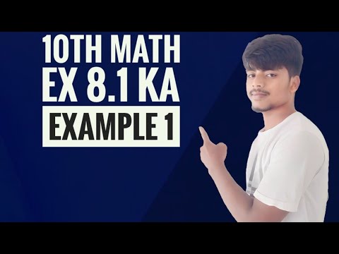 Class 10th NCERT Math Ex 8.1 ka example 1 - YouTube