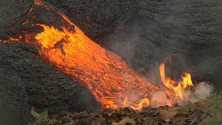 ハワイ・キラウエア火山の溶岩流 - Kīlauea