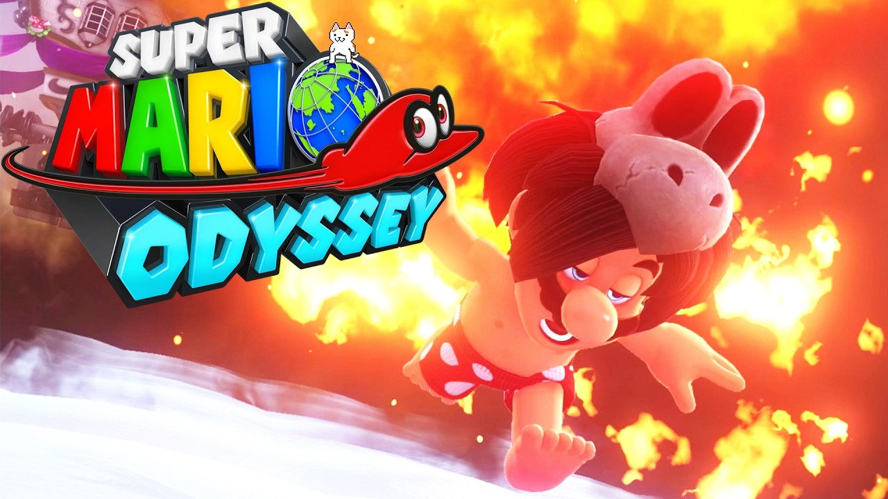 [마리오 오디세이] 뜨거운 열기에 눈풀린 마리오