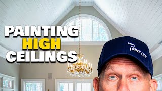 DIY Rolling High Ceilings & Walls.  Interior Painting Tips Rolling Walls.