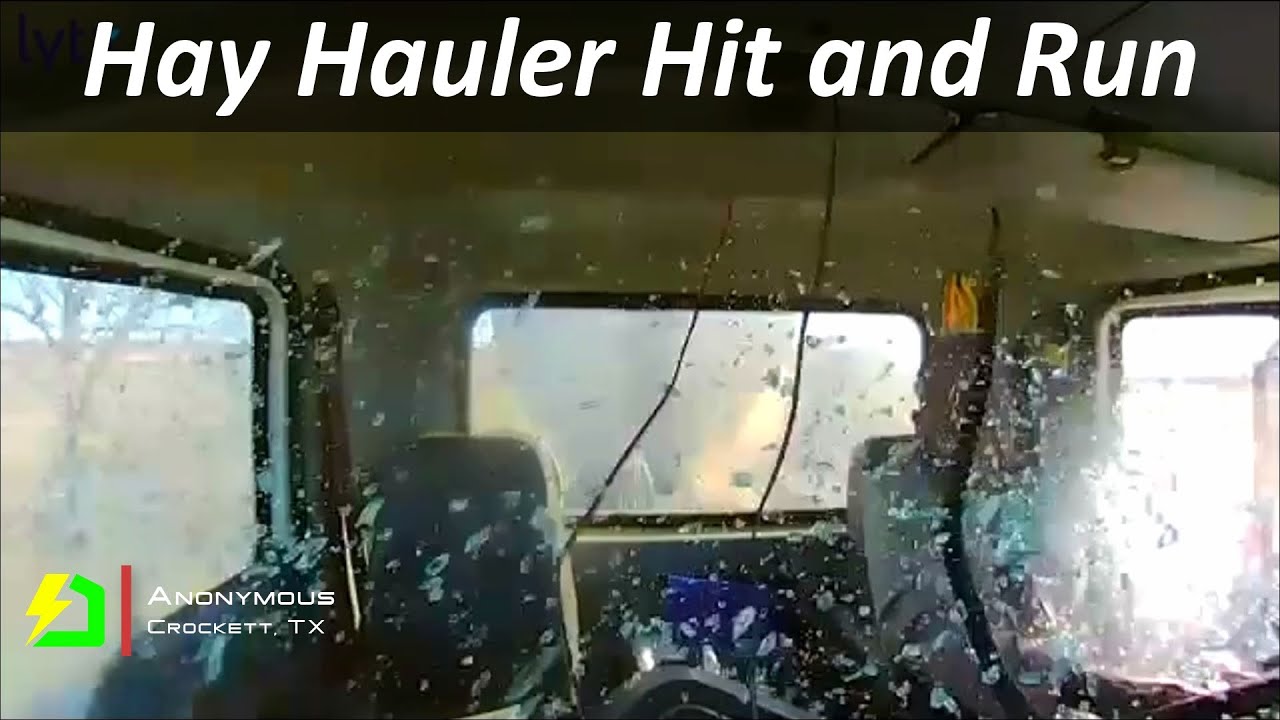 Hay Hauler Hit and Run Caught on Lytx Camera | Dashcam Ltd - YouTube