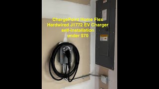 ChargePoint Home Flex EV Charger Installation  60 amp hardwired