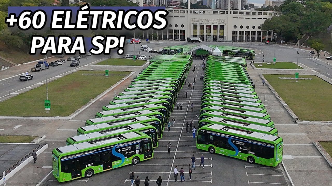 ENTREGA DE MAIS 60 ÔNIBUS ELÉTRICOS PARA SP! ACOMPANHE A SAÍDA DO EVENTO! ⚡🚌