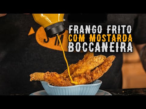 🍗FRANGO FRITO com mostarda BOCCANEIRA🍗
