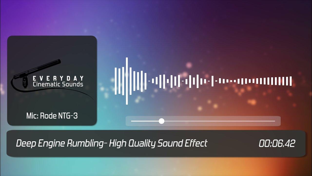 Deep Engine Rumbling | HQ Sound Effect - YouTube