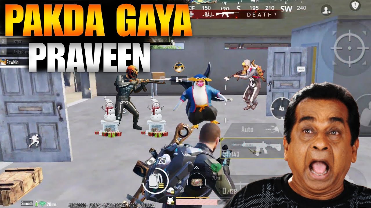 Nam To Suna Hi Hoga Praveen 🤣 Bgmi Funny Commentary Video 