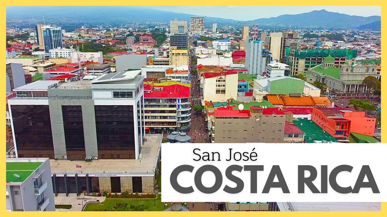 COSTA RICA Downtown SAN JOSE Centro in Drone 4K - YouTube