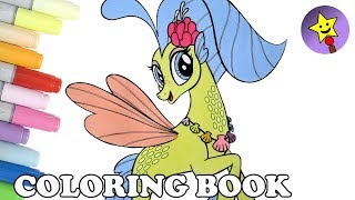 Princess Skystar Seapony Coloring Book MLP My Little Pony The Movie Coloring Page screenshot 1