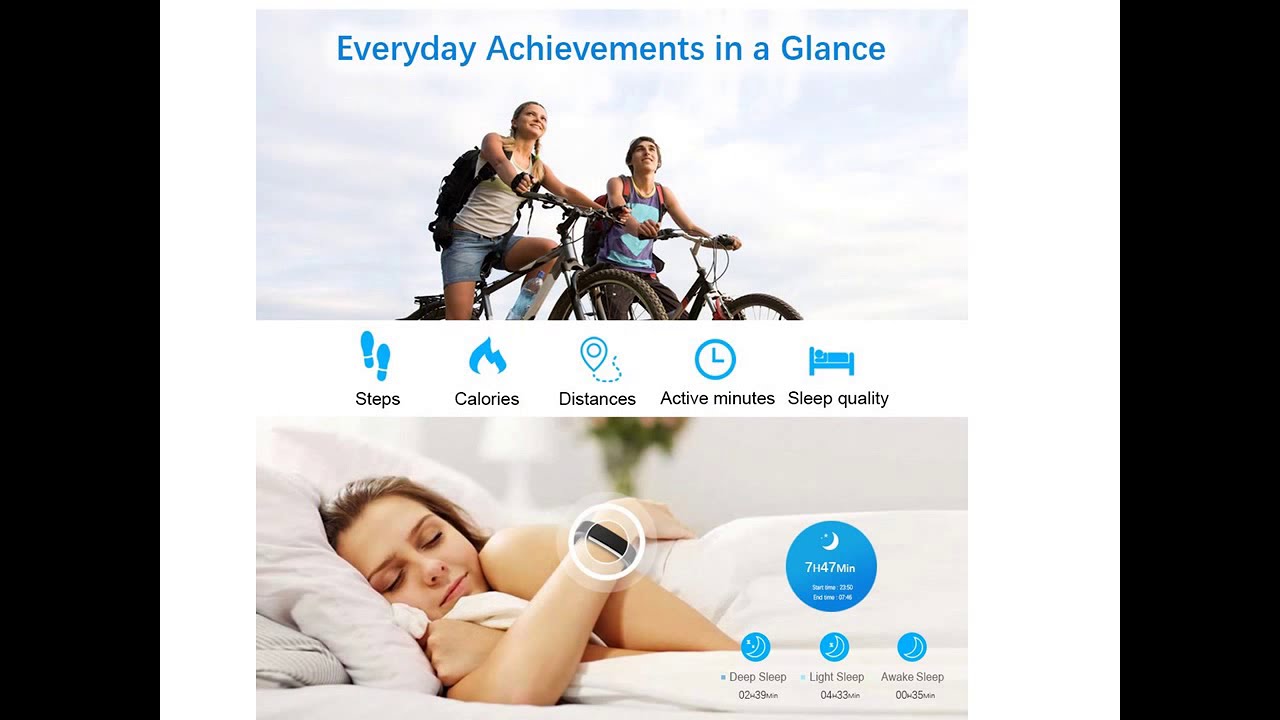 LETSCOM Fitness Tracker HR