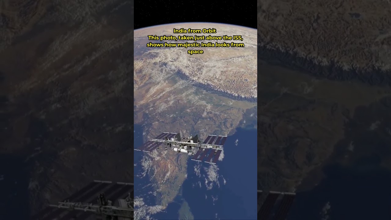 India from Space: A Breathtaking View 🇮🇳🌍 