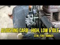 High and Low Carburetor Adjustment on a Stihl Trimmer