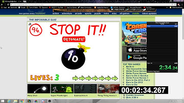 The Impossible Quiz 4:25.89 Speedrun