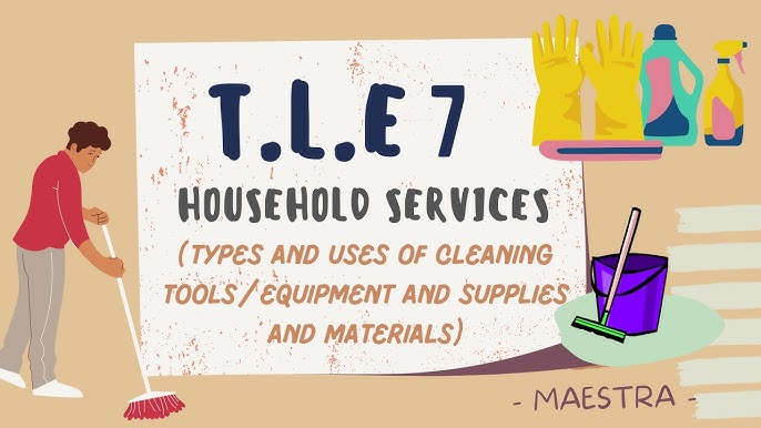 Housekeeping cleaning tools equipment supplies and materials