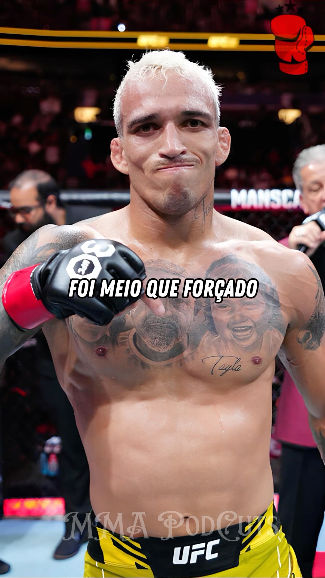 CHARLES OLIVEIRA FALA DA TRANSIÇÃO PRO MMA #mma #luta #boxe #ufc #foryou #shortsfeed #brasil