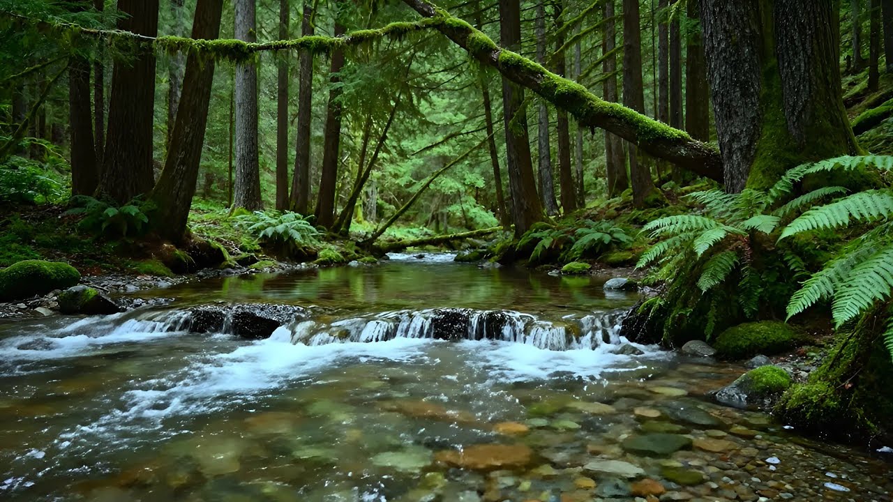 Forest Ambience | Birds Singing & Beautiful Stream Sounds for Peaceful Sleep,Deep Rest,Medicine ASMR