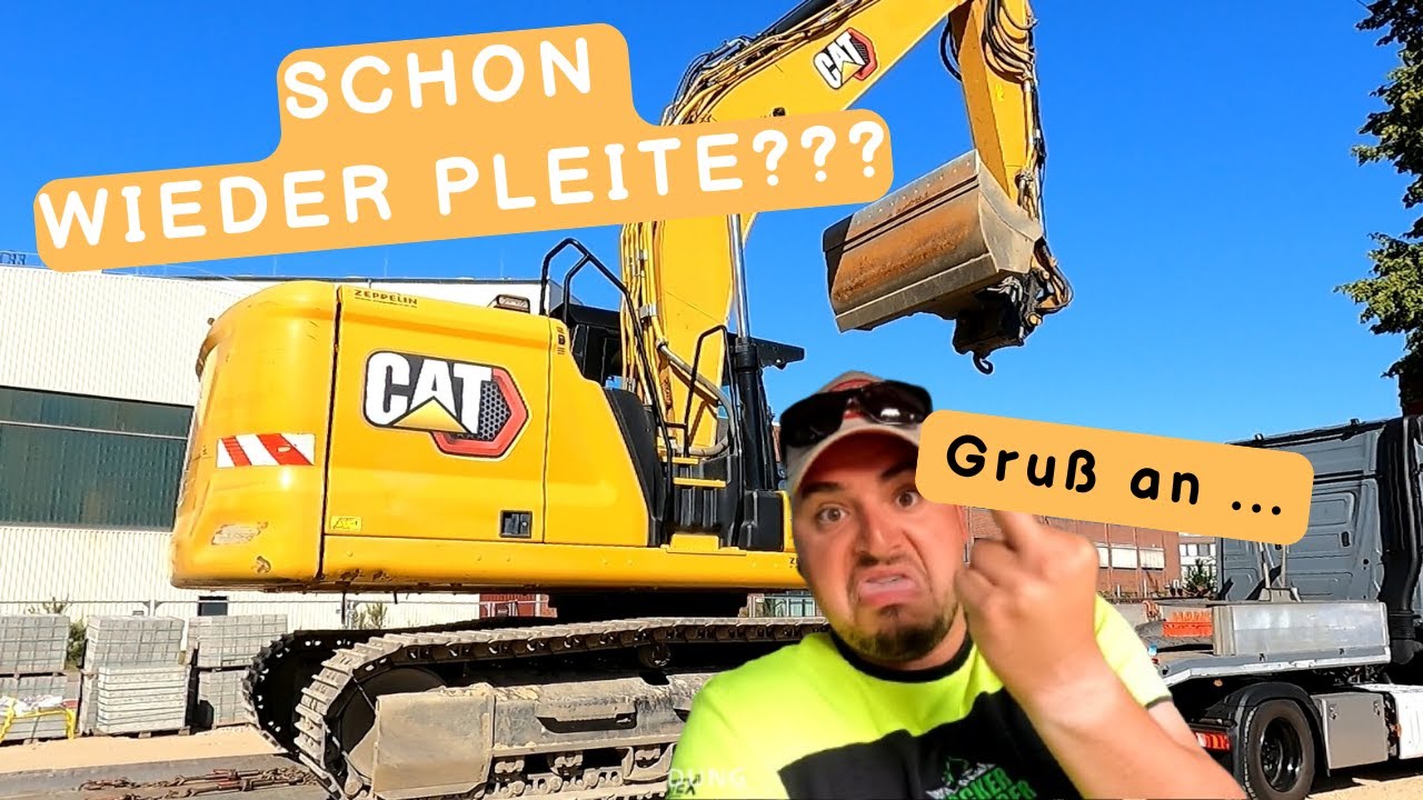 Schon wieder wurde ein Bagger abgeholt...