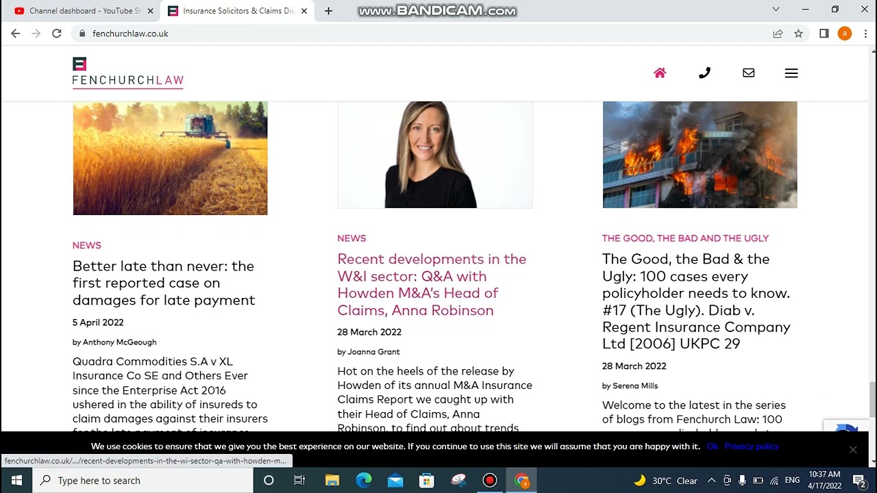 Insurance and dispute by Fenchurch Law around me leading company near me in UK