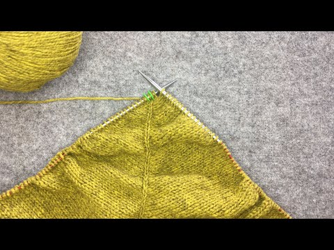 M1R and M1L Knitted Increases with Stitch Markers