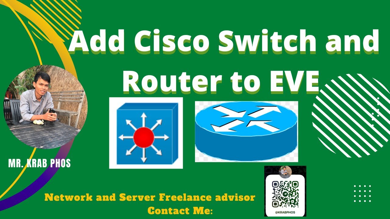 add cisco router and cisco switch image to eve - YouTube