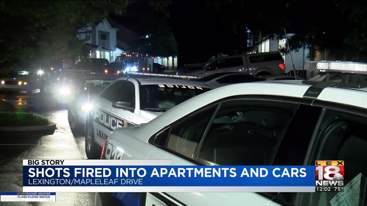 Shots Fired into Apartments and Cars