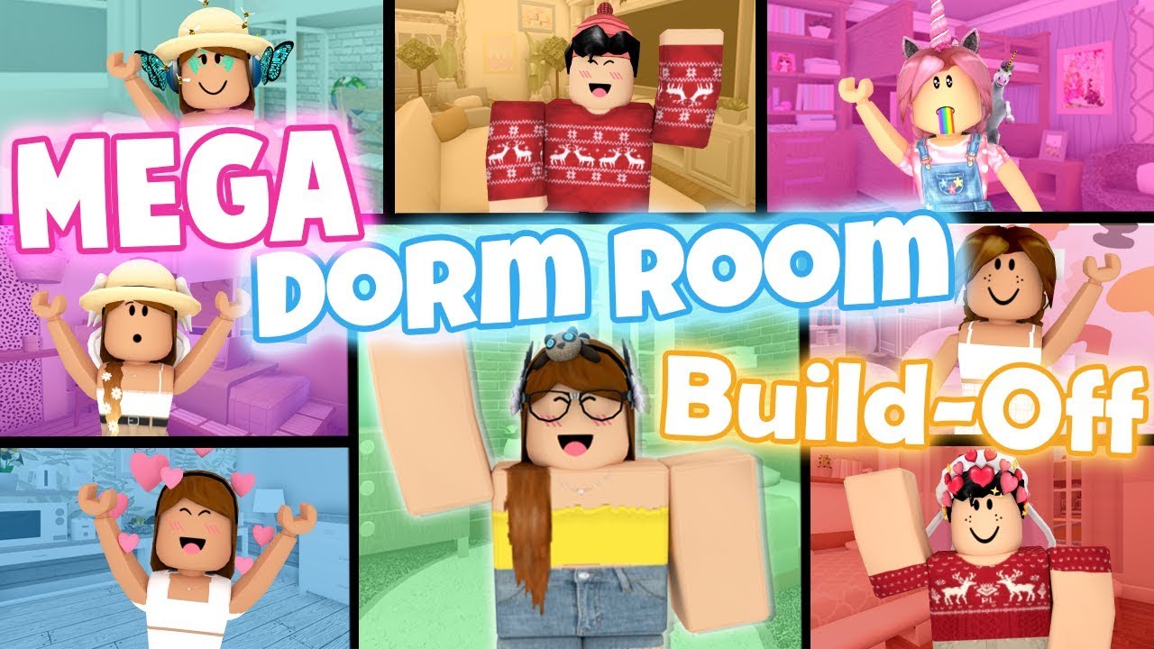Mega Dorm Room Build Off Panda V S 7 Fans Youtube
