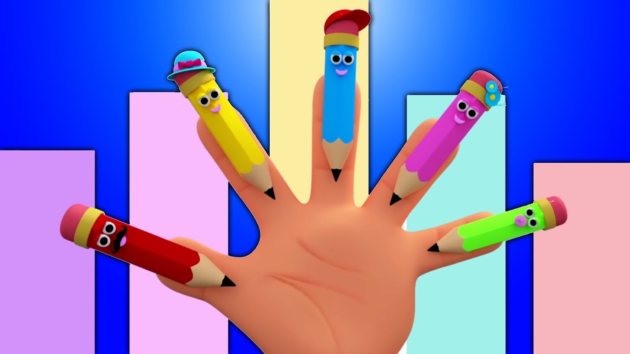 Bút chì Finger gia đình | vần điệu trẻ cho trẻ em | Nursery Rhymes For Kids | Pencil Finger Family